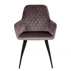 Loftscape Chaise à accoudoirs Pierry II (lot de 2) - Velours / Acier - Taupe 11 Loftscape Chaise à accoudoirs Pierry II (lot de 2) - Velours / Acier - Taupe -Chaises Soldes 2022 1000231020 201125 16492500107 DETAILS P000000001000231020