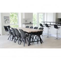 Norrwood Chaises Trebes III (lot de 2) - Tissu / Hévéa massif - Gris foncé / Noir -Chaises Soldes 2022 1000231022 201125 16492500123 MOOD DETAILS P000000001000231022 mood
