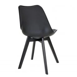 Norrwood Chaises Salon (lot de 2) - Matière plastique / Hévéa massif - Noir -Chaises Soldes 2022 1000231033 201125 16492900206 DETAILS P000000001000231033