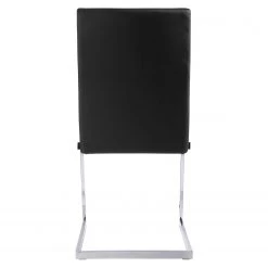 Loftscape Chaises cantilever Talcott (lot de 2) - Imitation cuir - Chrome - Noir -Chaises Soldes 2022 1000232814 201204 14063100080 DETAILS P000000001000232814