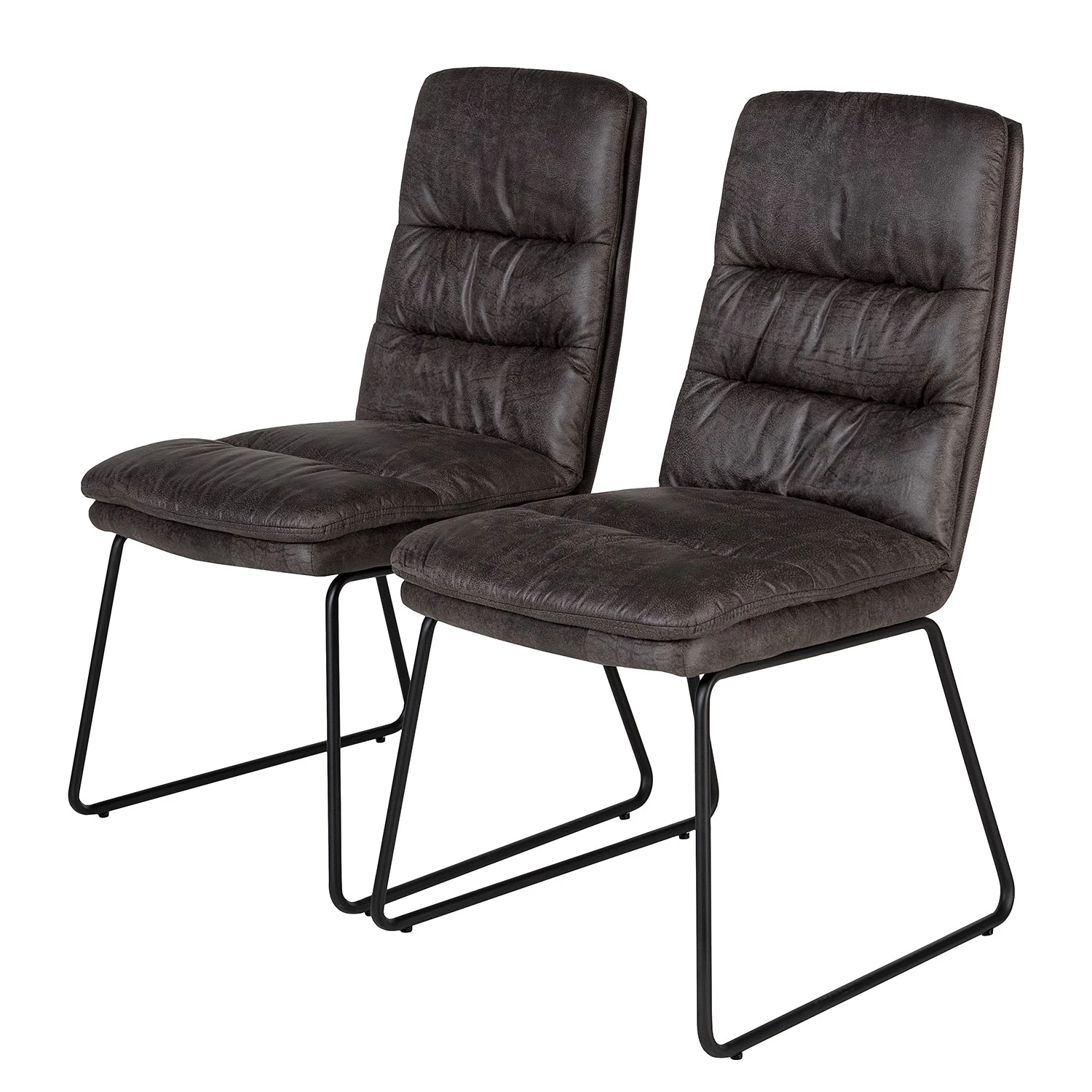 Red Living Chaises Parks (lot de 2) - Gris vintage 3 Red Living Chaises Parks (lot de 2) - Gris vintage