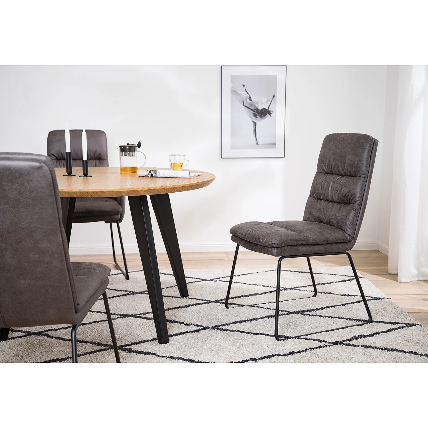 Red Living Chaises Parks (lot de 2) - Gris vintage 4 Red Living Chaises Parks (lot de 2) - Gris vintage – Image 2