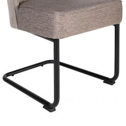 Fredriks Chaises cantilever Coggia (lot de 2) - Tissu / Fer - Cappuccino / Noir 19 Fredriks Chaises cantilever Coggia (lot de 2) - Tissu / Fer - Cappuccino / Noir -Chaises Soldes 2022 1000234595 210811 11595900052 DETAILS P000000001000234595