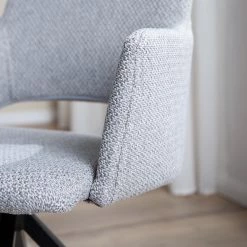 Mørteens Chaise à accoudoirs Publier - Tissu / Acier - Gris chiné / Noir 22 Mørteens Chaise à accoudoirs Publier - Tissu / Acier - Gris chiné / Noir -Chaises Soldes 2022 1000235393 220524 030 DETAILS P000000001000235393