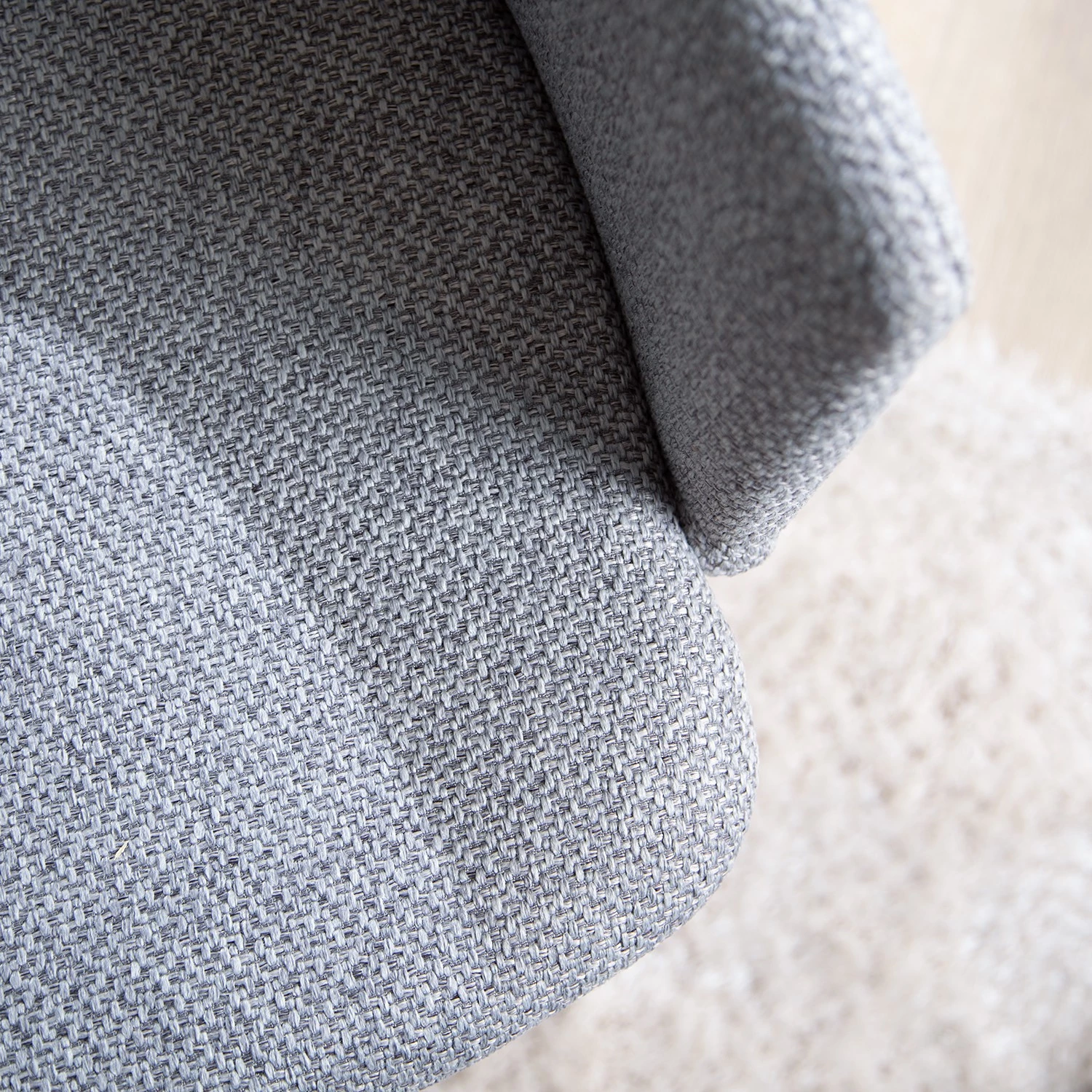 Mørteens Chaise à accoudoirs Publier - Tissu / Acier - Gris chiné / Noir 10 Mørteens Chaise à accoudoirs Publier - Tissu / Acier - Gris chiné / Noir – Image 8