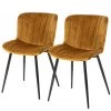 Jack & Alice Chaises Pavilly (Lot de 2) - Jaune doré 2 Jack & Alice Chaises Pavilly (Lot de 2) - Jaune doré -Chaises Soldes 2022 1000235394 210818 08500500066 IMAGE P000000001000235394