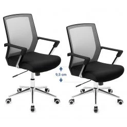 Loftscape Chaise de bureau Luxey - Tissu - Gris 14 Loftscape Chaise de bureau Luxey - Tissu - Gris -Chaises Soldes 2022 1000235713 210118 06412900112 DETAILS P000000001000235713