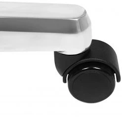 Loftscape Chaise de bureau Flers - Imitation cuir / Acier inoxydable - Noir -Chaises Soldes 2022 1000235719 210118 06422200151 DETAILS P000000001000235719