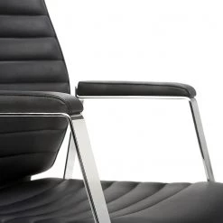 Mayer Sitzmöbel Fauteuil de bureau myDELUXE l - Cuir / Aluminium - Noir -Chaises Soldes 2022 1000235979 210223 08513800014 DETAILS P000000001000235979