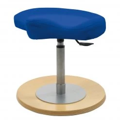 Mayer Sitzmöbel Tabouret bureau enfant myERGOSIT - Tissé à plat / Acier - Bleu moyen