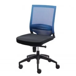 Mayer Sitzmöbel Chaise pivotante myOPTIMAX l - Tissage à plat / Matière plastique - Noir / Bleu