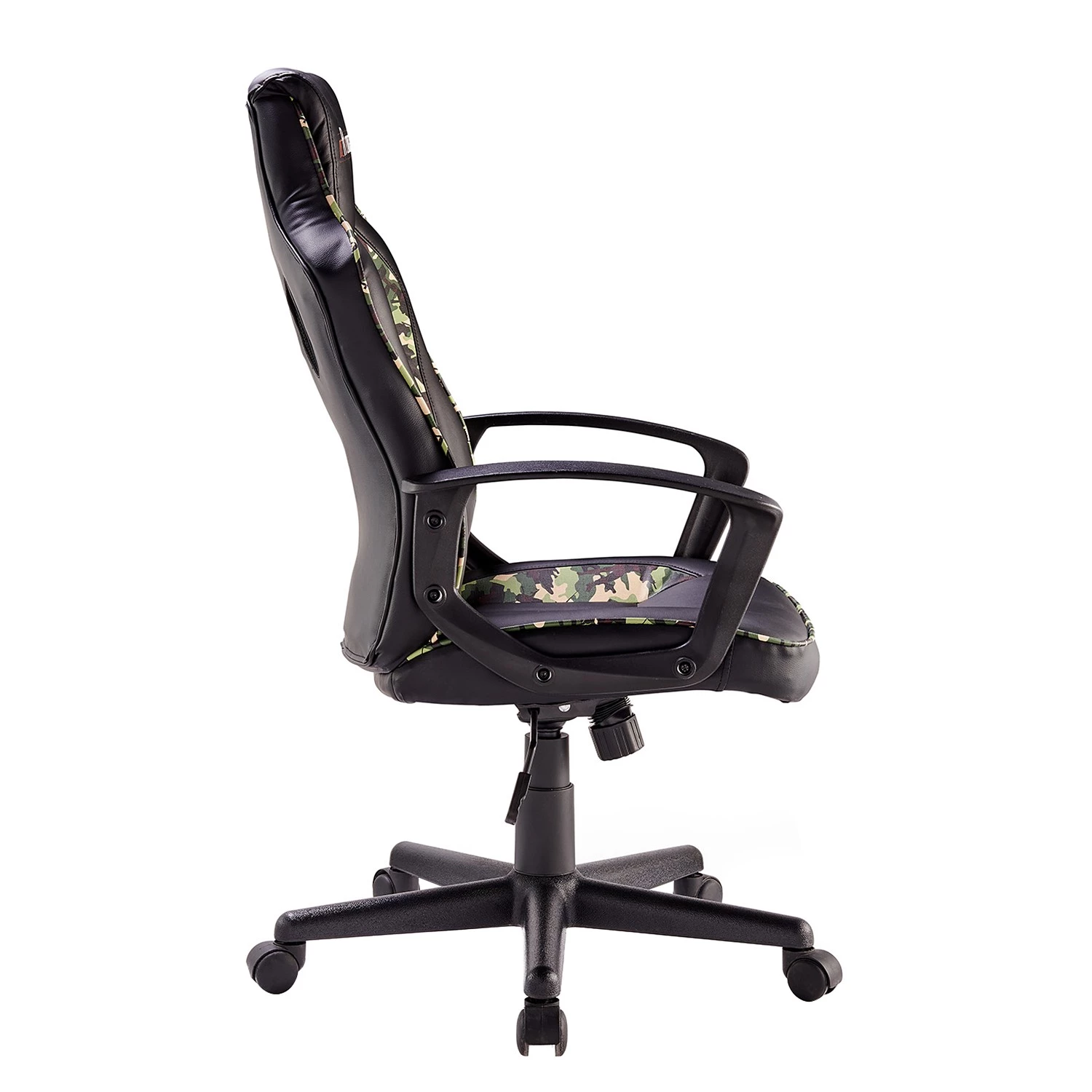 Furnitive Chaise gamer mcRacer Etaux - Imitation cuir / Nylon - Noir / Camouflage 6 Furnitive Chaise gamer mcRacer Etaux - Imitation cuir / Nylon - Noir / Camouflage – Image 4