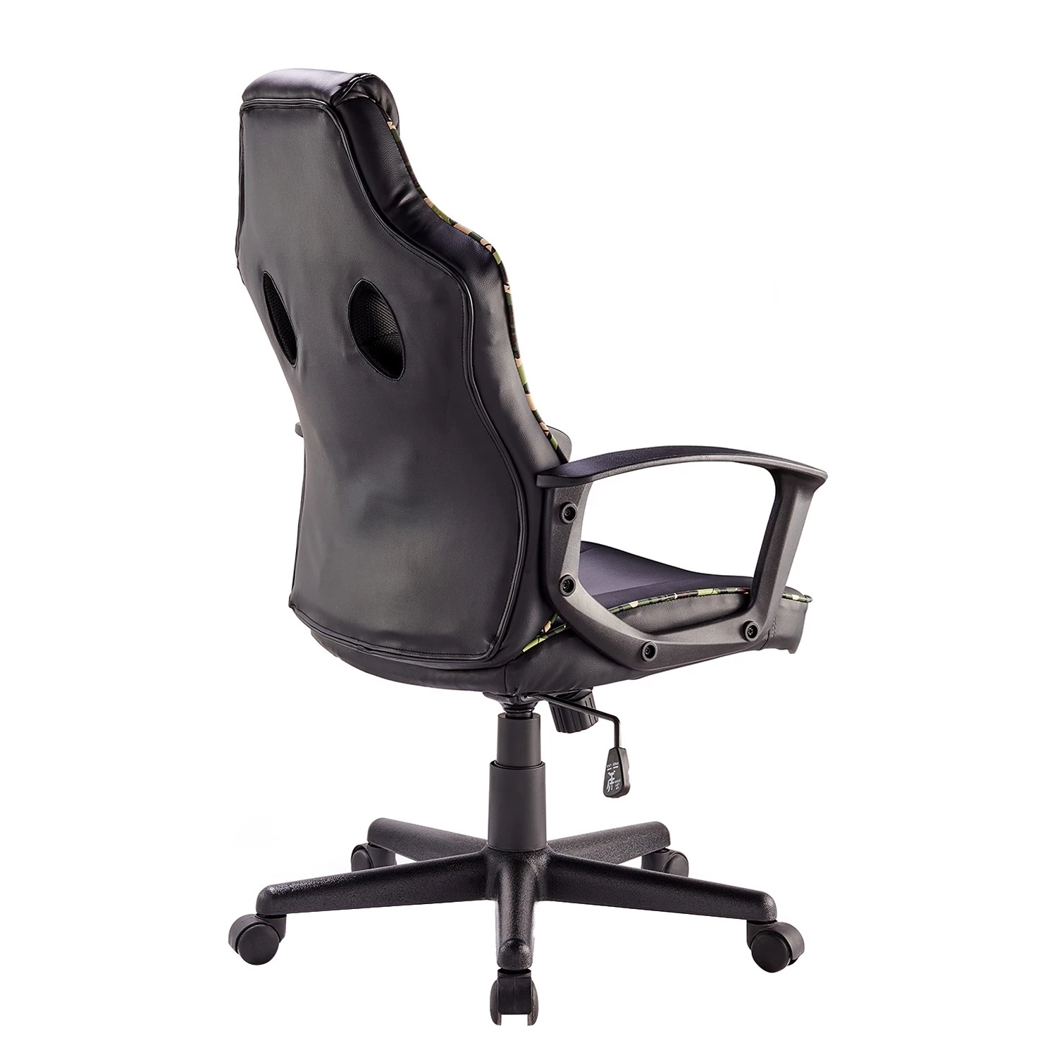 Furnitive Chaise gamer mcRacer Etaux - Imitation cuir / Nylon - Noir / Camouflage 7 Furnitive Chaise gamer mcRacer Etaux - Imitation cuir / Nylon - Noir / Camouflage – Image 5