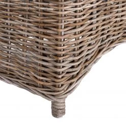 Naturoo Fauteuil Lozon - Rotin / Tissu - Gris Kubu / Crème -Chaises Soldes 2022 1000240169 210115 08034400006 DETAILS P000000001000240169