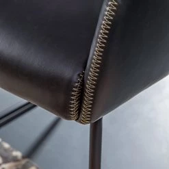 Red Living Chaise à accoudoirs Urbes - Imitation cuir / Fer - Noir / Noir -Chaises Soldes 2022 1000240179 210115 08050300051 DETAILS P000000001000240179