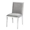 Velvet Studio Chaise capitonnée Le Marin - Velours / Acier inoxydable - Gris clair / Argenté -Chaises Soldes 2022 1000241549 210121 14212200026 IMAGE P000000001000241549