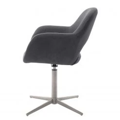 Loftscape Chaises capitonnées Glomel II (lot de 2) - Chenille et microfibre - Gris - Acier inoxydable -Chaises Soldes 2022 1000241994 210202 13134400072 DETAILS P000000001000241994