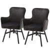 Fredriks Chaises Stalewell IV (lot de 2) - Microfibre et tissu structuré / Acier - Anthracite -Chaises Soldes 2022 1000242146 210202 13174000194 IMAGE P000000001000242146