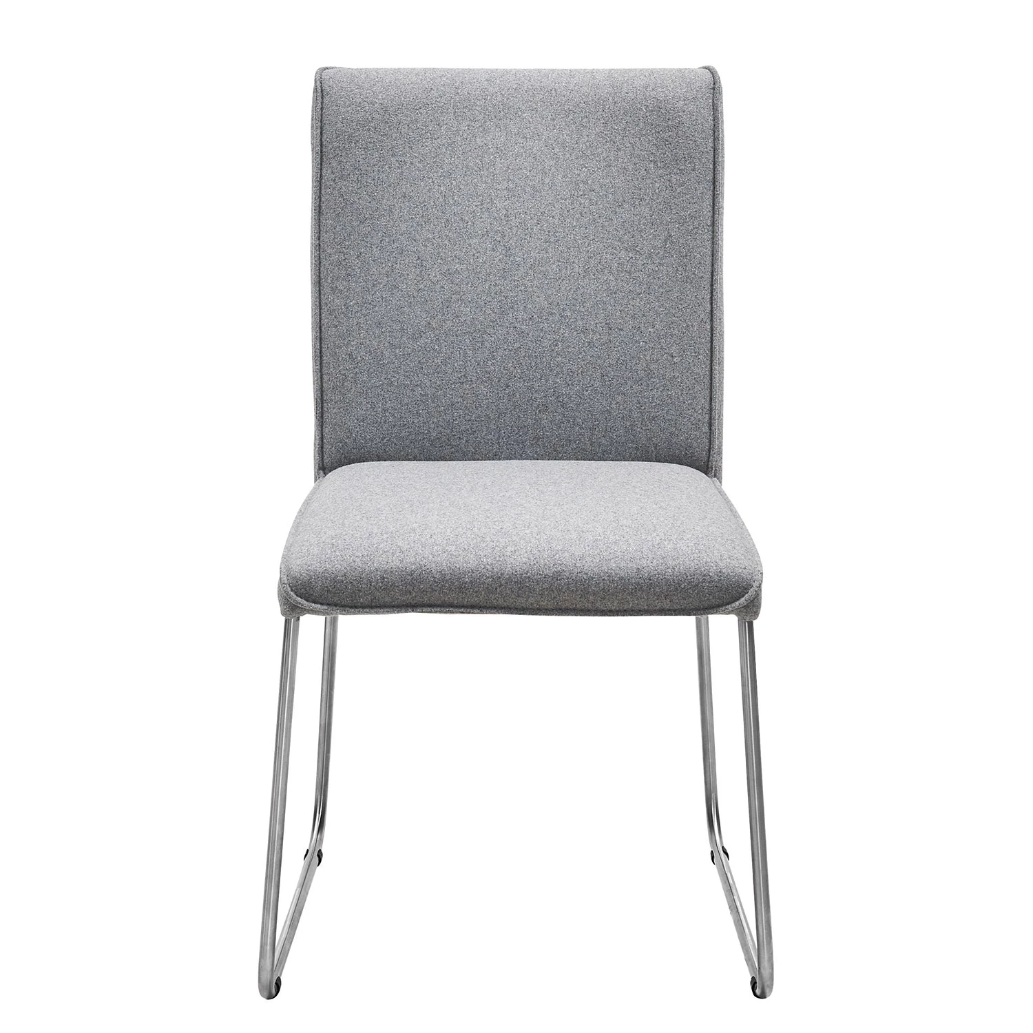 Now! by hülsta Chaises hülsta now S21-1 (lot de 2) - Tissé à plat / Acier - Gris 4 Now! by hülsta Chaises hülsta now S21-1 (lot de 2) - Tissé à plat / Acier - Gris – Image 2