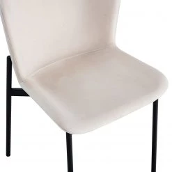 Jack & Alice Chaises Mouzon I (lot de 2) - Velours / Fer - Crème 26 Jack & Alice Chaises Mouzon I (lot de 2) - Velours / Fer - Crème -Chaises Soldes 2022 1000244960 211006 08505800061 DETAILS P000000001000244960