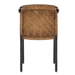 Ars manufacti Chaise à accoudoirs Dissay - Jute tressé / Fer - Naturel / Noir -Chaises Soldes 2022 1000246784 220405 031 DETAILS P000000001000246784