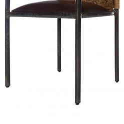 Ars manufacti Chaise à accoudoirs Dissay - Jute tressé / Fer - Naturel / Noir -Chaises Soldes 2022 1000246784 220405 035 DETAILS P000000001000246784