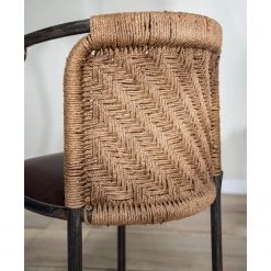 Ars manufacti Chaise à accoudoirs Dissay - Jute tressé / Fer - Naturel / Noir -Chaises Soldes 2022 1000246784 220517 030 DETAILS P000000001000246784