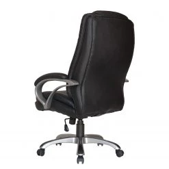 Furnitive Fauteuil de bureau Roynac - Imitation cuir / Matière plastique - Noir / Argenté -Chaises Soldes 2022 1000248345 210217 09440800011 DETAILS P000000001000248345