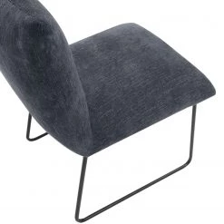 Red Living Chaises capitonnées Malaville (lot de 2) - Chenille / Fer - Gris / Noir -Chaises Soldes 2022 1000249513 210225 14224400059 DETAILS P000000001000249513