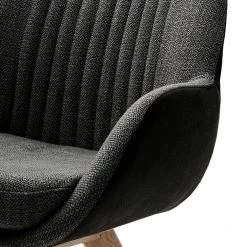 Norrwood Chaises à accoudoirs Chemille - Tissage à plat / Chêne massif - Anthracite -Chaises Soldes 2022 1000249588 210609 12375100043 DETAILS P000000001000249588