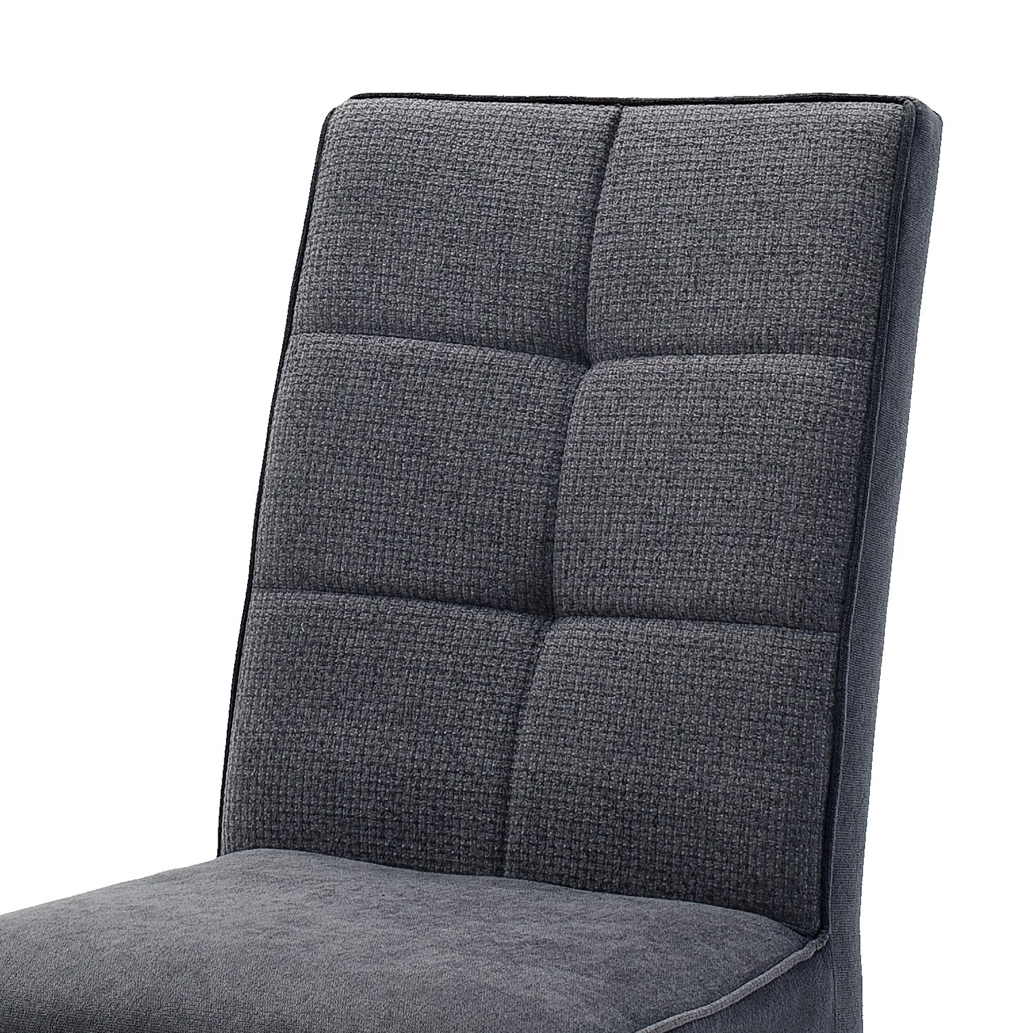 Norrwood Chaises capitonnées Brachy (lot de 2) - Tissage à plat / Hêtre massif - Anthracite 6 Norrwood Chaises capitonnées Brachy (lot de 2) - Tissage à plat / Hêtre massif - Anthracite – Image 4