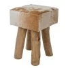 My Flair Tabouret en peau Buoux I - Peau de vache / Sapin massif -Chaises Soldes 2022 1000252412 210317 11322400025 IMAGE P000000001000252412