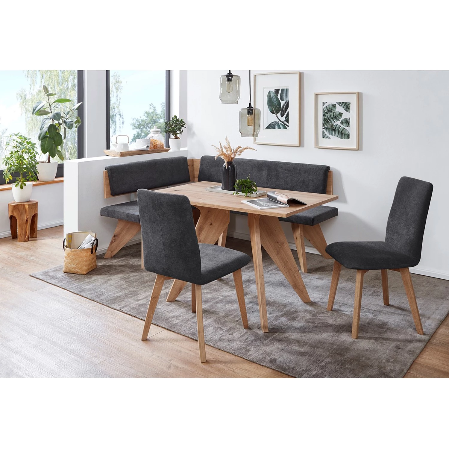 Schösswender Chaise Maia - Tissu / Hêtre massif - Gris foncé / Hêtre 4 Schösswender Chaise Maia - Tissu / Hêtre massif - Gris foncé / Hêtre – Image 2