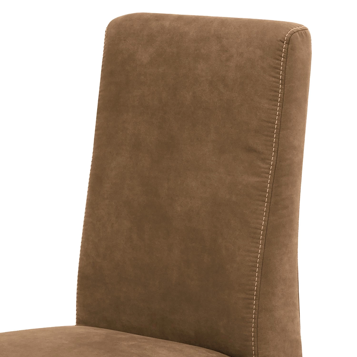 Fredriks Chaise capitonnée Gramont - Microfibre Priya: Marron 7 Fredriks Chaise capitonnée Gramont - Microfibre Priya: Marron – Image 5