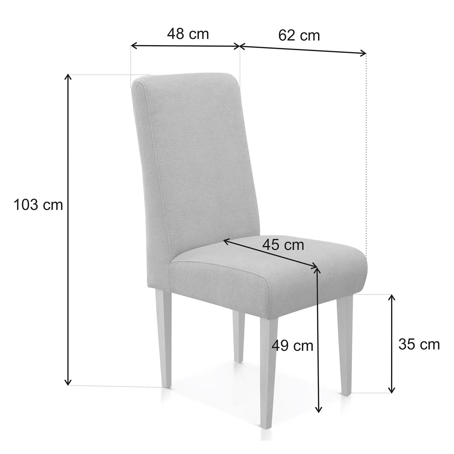 Fredriks Chaise capitonnée Gramont - Microfibre Priya: Marron 11 Fredriks Chaise capitonnée Gramont - Microfibre Priya: Marron – Image 9