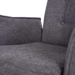 Jack & Alice Chaise cantilever Lecelles - Tissu / Métal - Gris foncé -Chaises Soldes 2022 1000255021 220401 036 DETAILS P000000001000255021