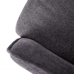 Jack & Alice Chaise cantilever Lecelles - Tissu / Métal - Gris foncé -Chaises Soldes 2022 1000255021 220401 039 DETAILS P000000001000255021