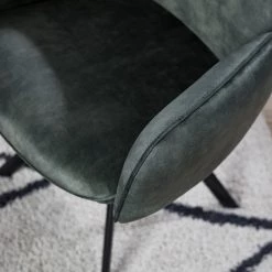 Jack & Alice Chaise à accoudoirs Aveluy - Velours et tissu / Métal - Vert foncé 26 Jack & Alice Chaise à accoudoirs Aveluy - Velours et tissu / Métal - Vert foncé -Chaises Soldes 2022 1000255059 220401 030 DETAILS P000000001000255059