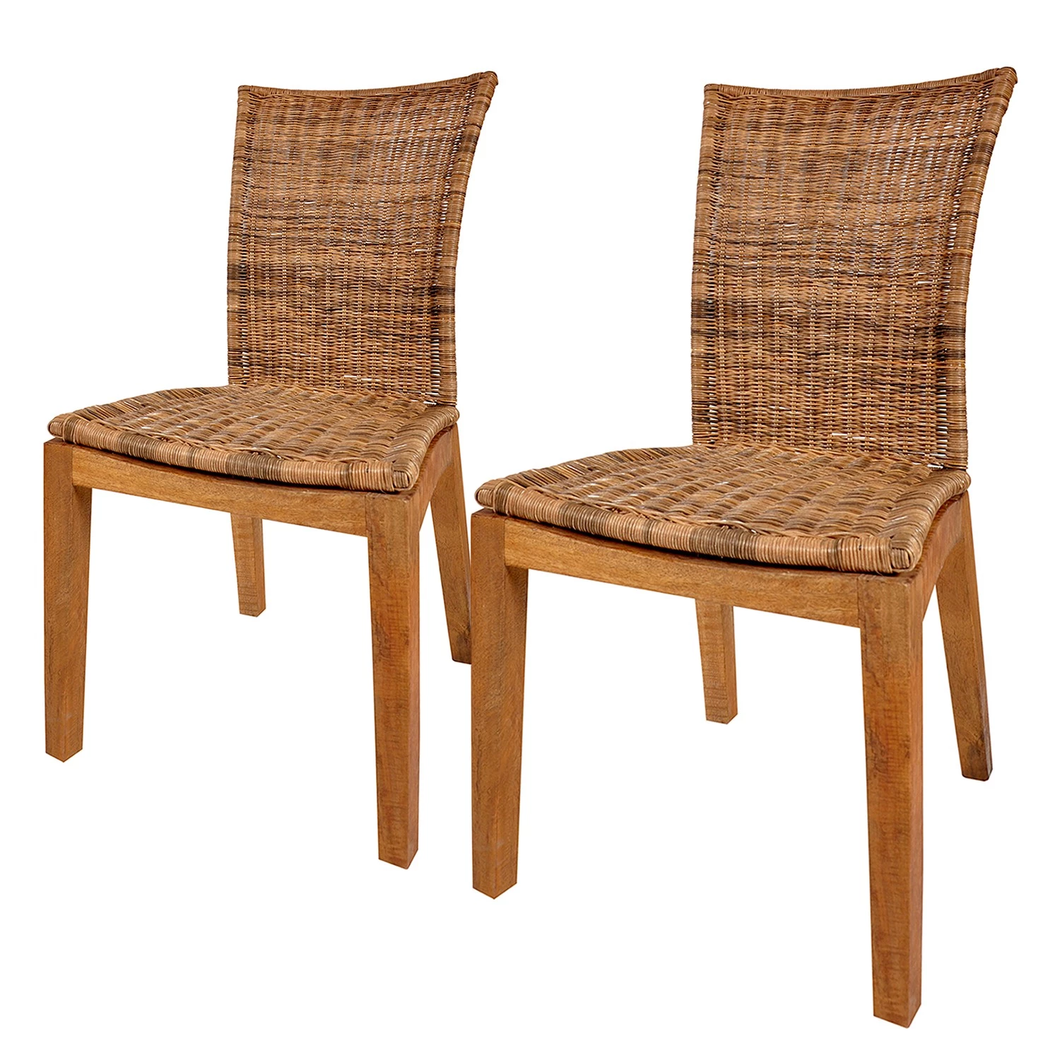 Ars Natura Chaises Betaille - Rotin / Suar massif - Marron 3 Ars Natura Chaises Betaille - Rotin / Suar massif - Marron