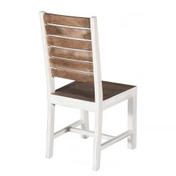 Wolf-Möbel Chaises Maison (lot de 2) - Acacia massif - Acacia couleur pierre / Blanc cassé -Chaises Soldes 2022 1000257218 220112 123434000045 DETAILS P000000001000257218