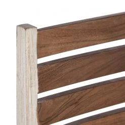 Wolf-Möbel Chaises Maison (lot de 2) - Acacia massif - Acacia couleur pierre / Blanc cassé -Chaises Soldes 2022 1000257218 220406 045 DETAILS P000000001000257218