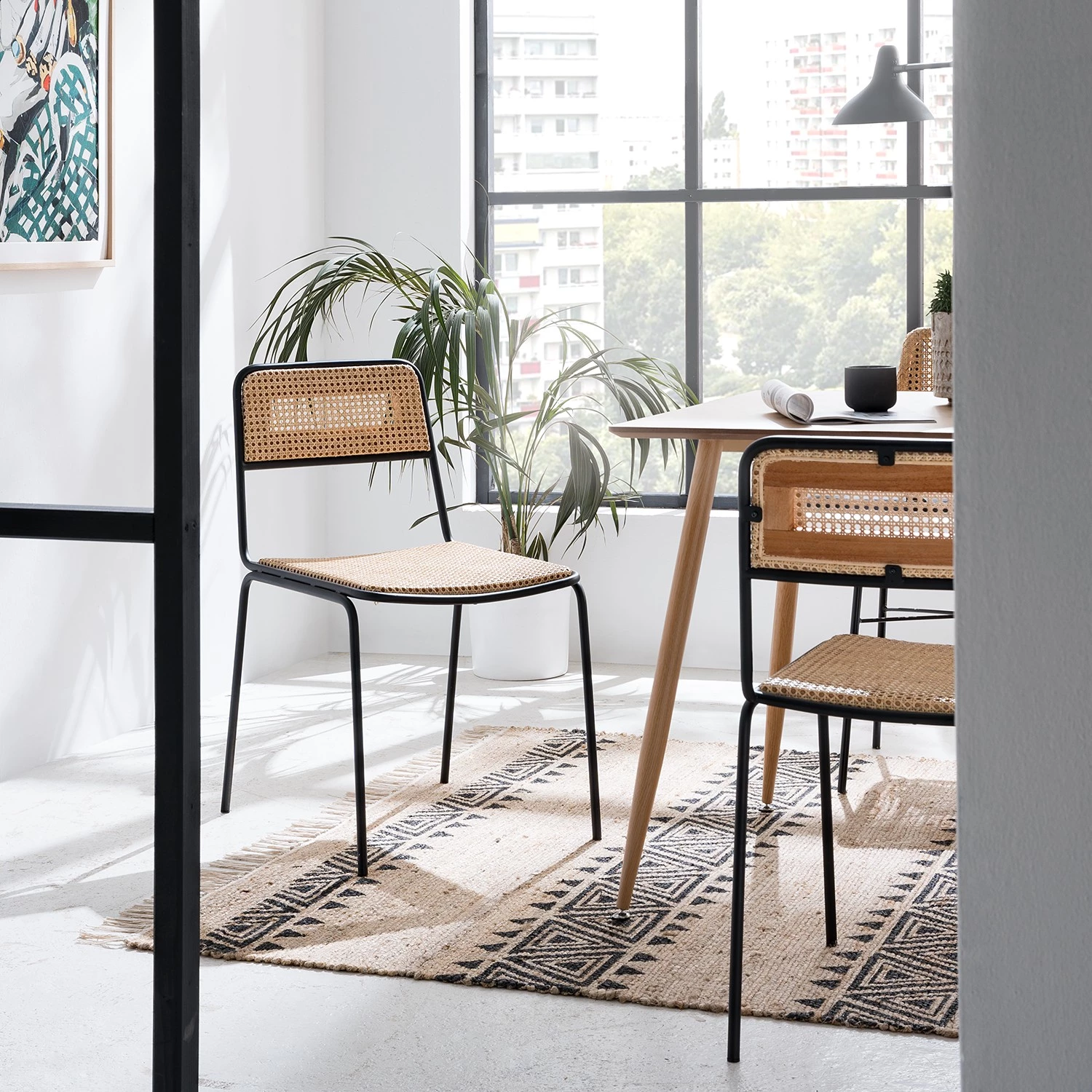 Ars manufacti Chaises Soru - Rotin / Fer - Rotin / Noir 7 Ars manufacti Chaises Soru - Rotin / Fer - Rotin / Noir – Image 5