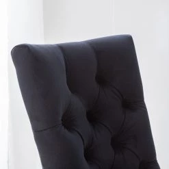 Maison Belfort Chaises capitonnées Waroona 2 (lot de 2) - Noir - Noir -Chaises Soldes 2022 1000260656 220622 030 DETAILS P000000001000260656