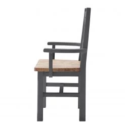 Maison Belfort Chaise à accoudoirs Balignton - Pin massif - Gris -Chaises Soldes 2022 1000260736 211116 12545500240 DETAILS P000000001000260736