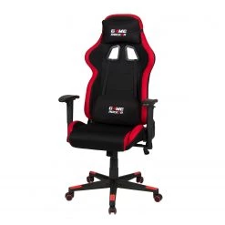 Duo Collection Chaise gamer Game-Rocker G-10 II - Tissu / Nylon - Rouge / Noir