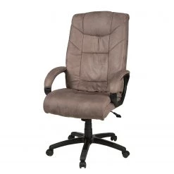 Duo Collection Fauteuil de bureau Leer XXL - Microfibre / Nylon - Marron vintage / Noir