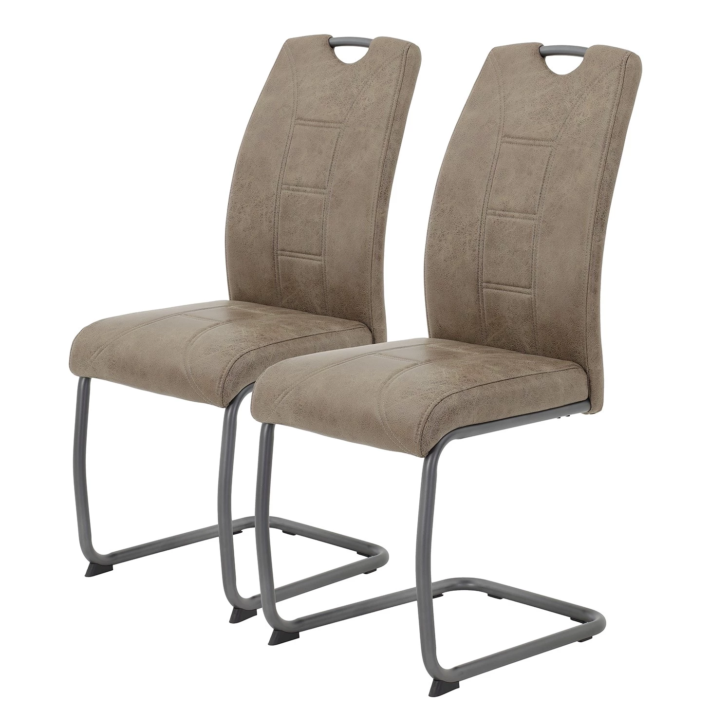 Red Living Chaise cantilever Haapsa - Limon - Lot de 2 3 Red Living Chaise cantilever Haapsa - Limon - Lot de 2