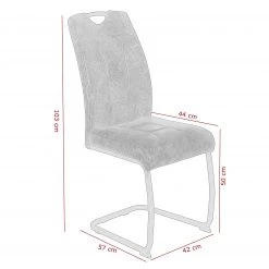 Red Living Chaise cantilever Haapsa - Limon - Lot de 2 13 Red Living Chaise cantilever Haapsa - Limon - Lot de 2 -Chaises Soldes 2022 1000263413 210430 11442400046 SKETCH DETAILS P000000001000263413 sketch