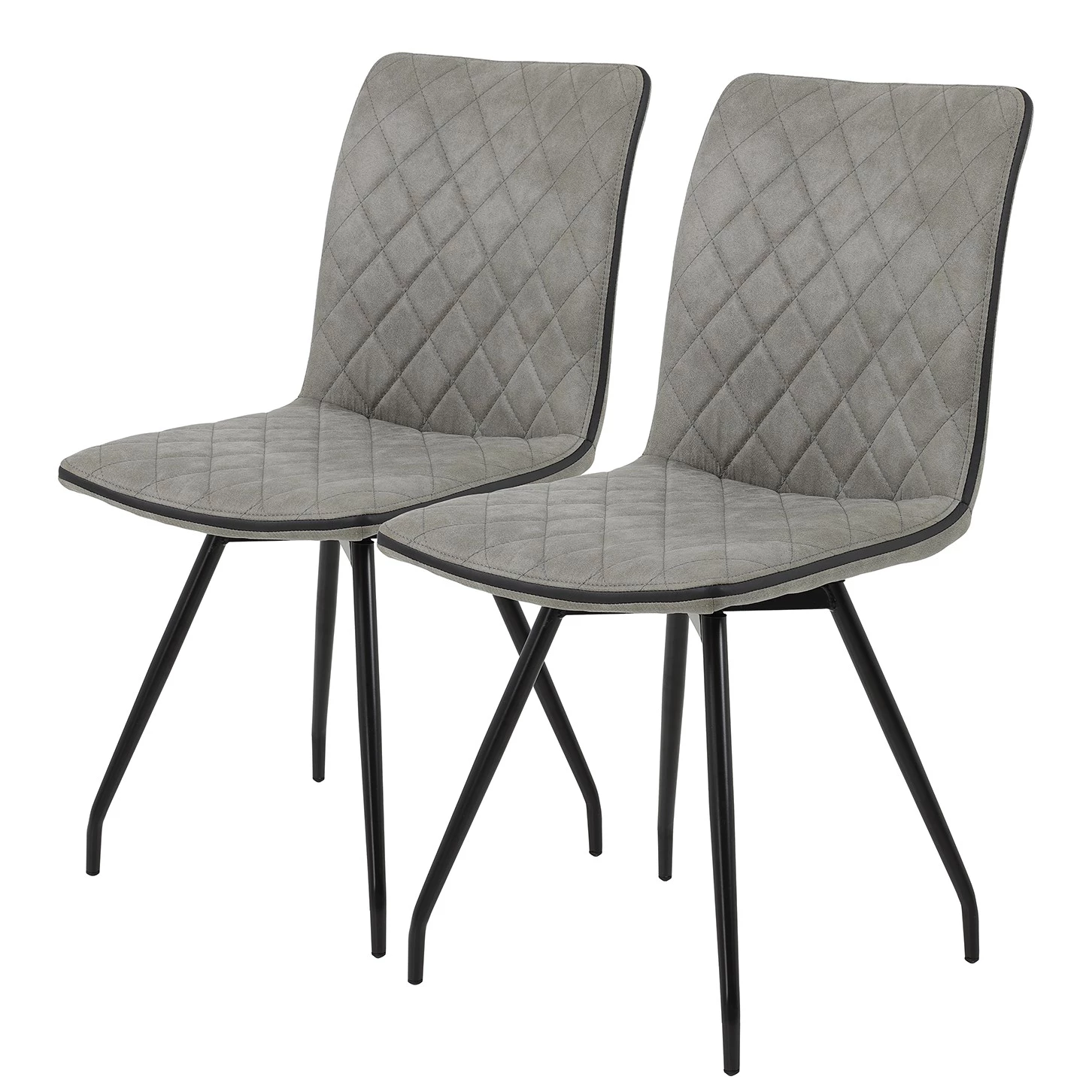 Red Living Chaise Jogeva - Gris - Lot de 2 3 Red Living Chaise Jogeva - Gris - Lot de 2