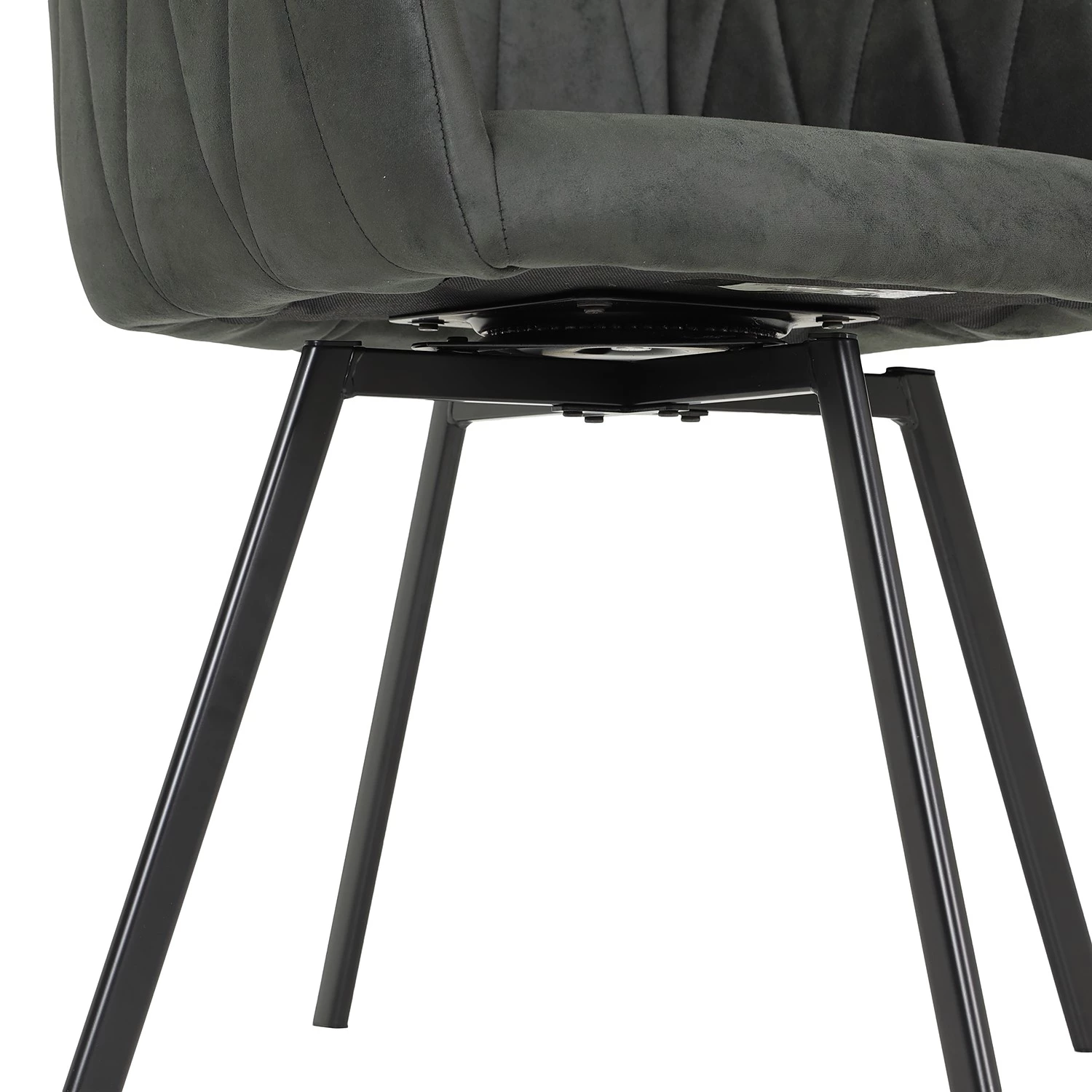 Red Living Chaises à accoudoirs Kivioli (lot de 2) - Microfibre / Acier - Anthracite / Noir 9 Red Living Chaises à accoudoirs Kivioli (lot de 2) - Microfibre / Acier - Anthracite / Noir – Image 7